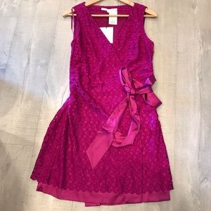 DVF Diane von Furstenburg wrap lace dress NWT